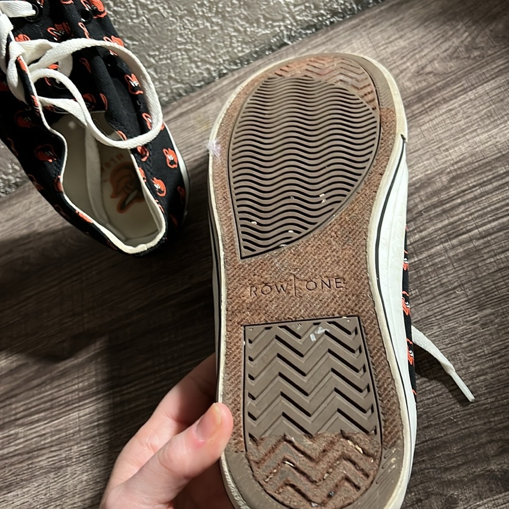 Row one Baltimore Orioles black canvas shoe - Picture 4 of 6